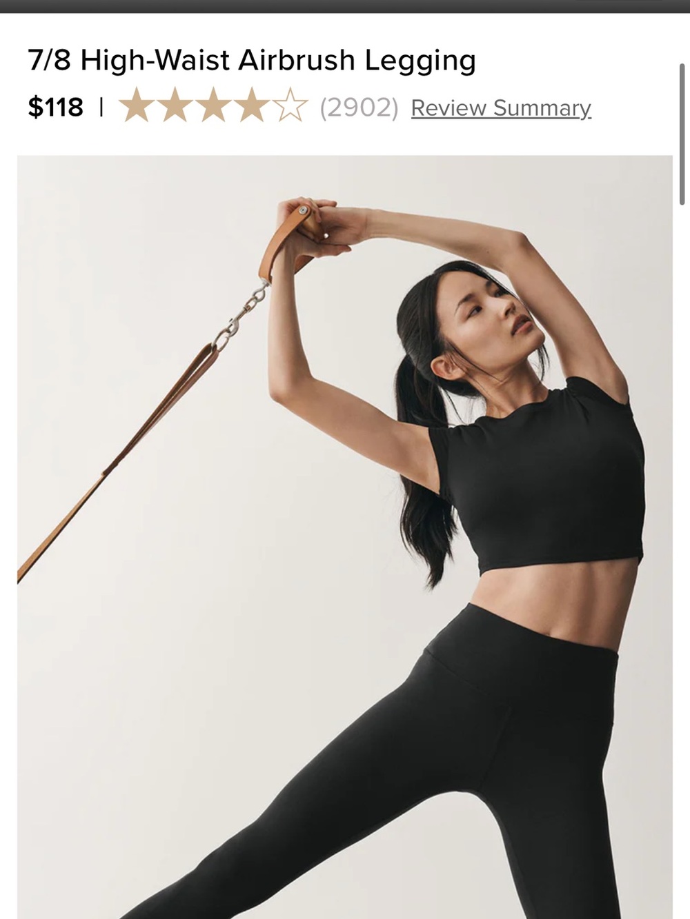 ALO Yoga Black High-Rise Leggings with Branded Tag